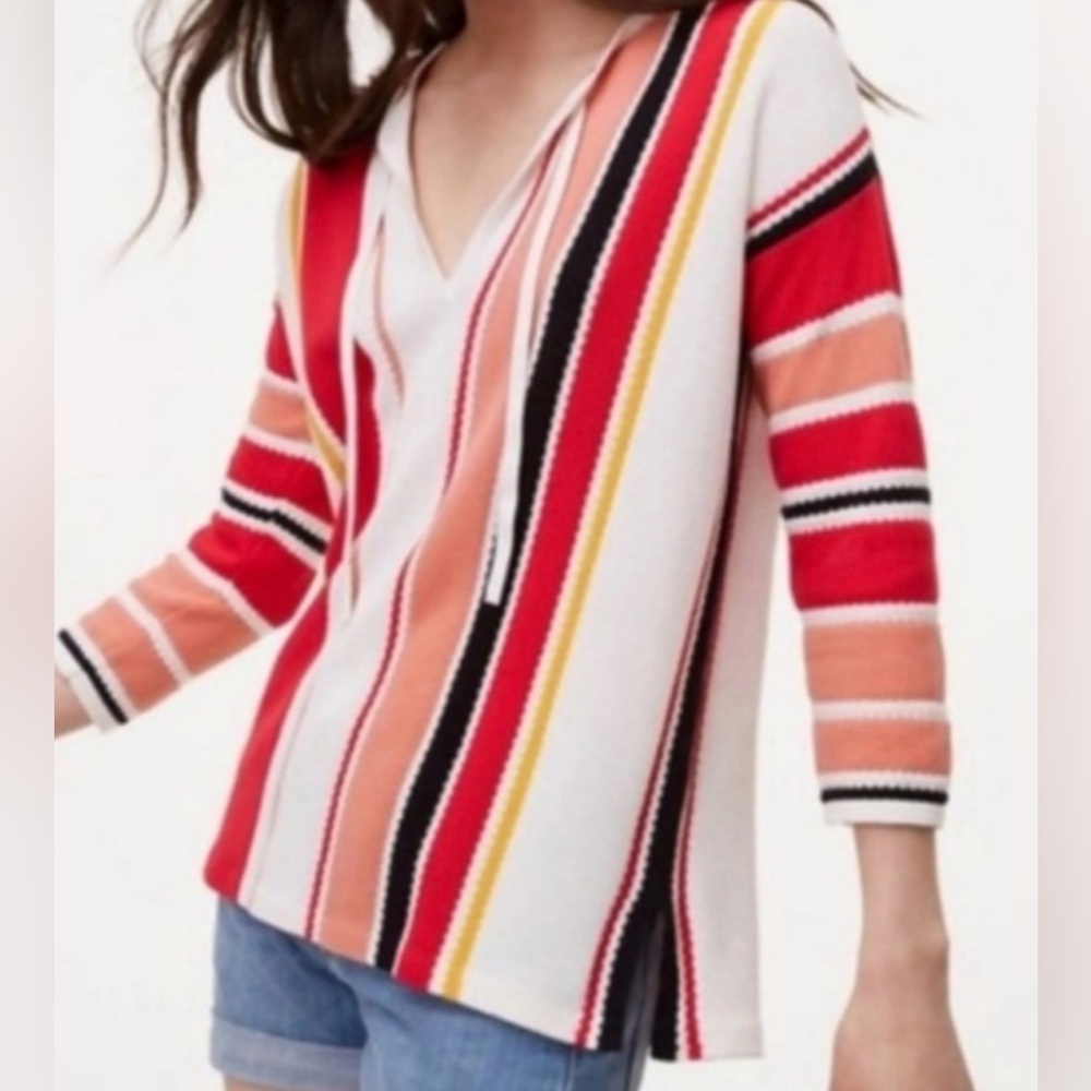 LOFT Slit Tunic Sweater, Size Large